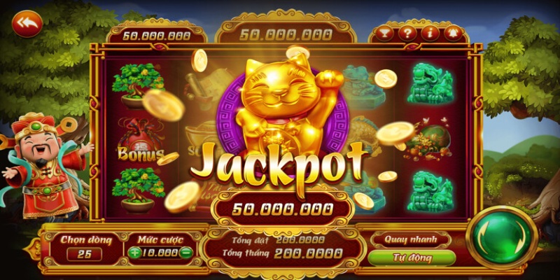 Hình ảnh ghi lại khoảnh khắc trúng hũ 50 triệu cùng game Nổ hũ Thần Tài